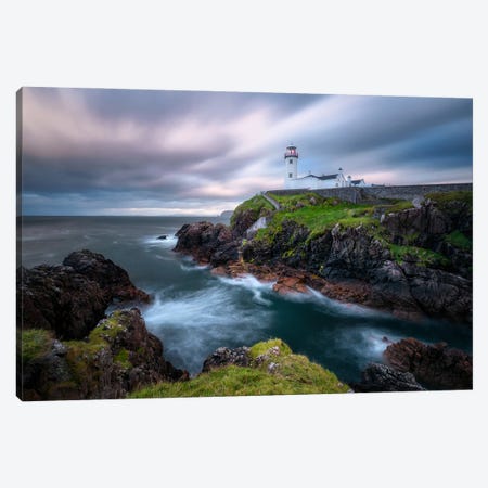 A Stormy Evening At Fanad Head Lighthouse In Ireland Canvas Print #DGG479} by Daniel Gastager Canvas Art Print