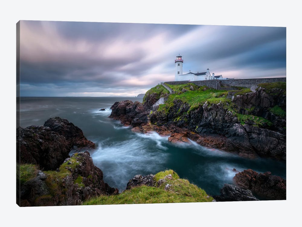 A Stormy Evening At Fanad Head Lighthouse In Ireland by Daniel Gastager 1-piece Art Print