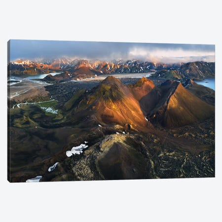A Panoramic View Of The Icelandic Highlands Canvas Print #DGG48} by Daniel Gastager Canvas Print