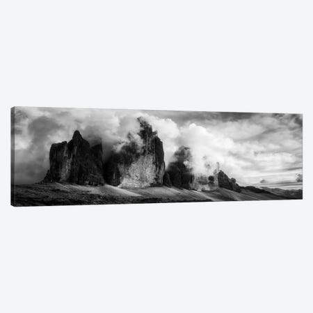 Dramatic Panorama Of Tre Cime Di Lavaredo - Dolomites Canvas Print #DGG499} by Daniel Gastager Art Print