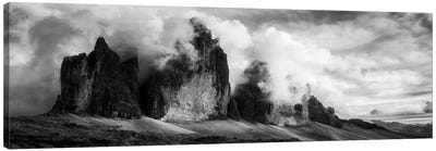 Dramatic Panorama Of Tre Cime Di Lavaredo - Dolomites Canvas Art Print - Daniel Gastager