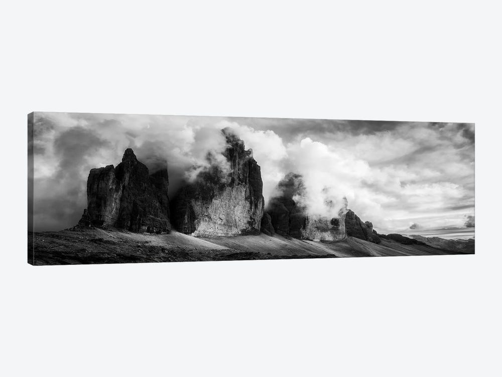 Dramatic Panorama Of Tre Cime Di Lavaredo - Dolomites by Daniel Gastager 1-piece Canvas Print