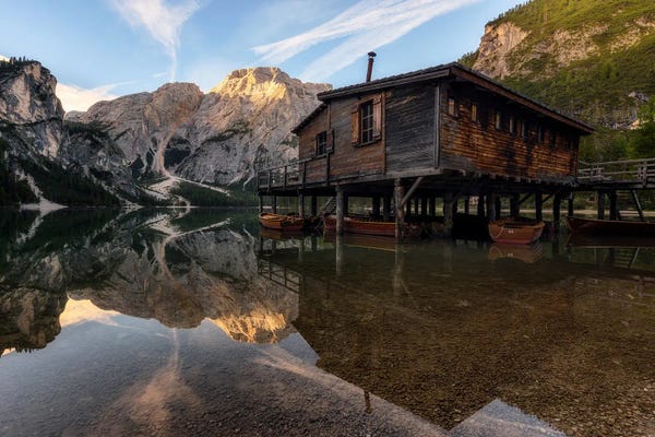Daniel Gastager: A Calm Morning At Lago Di Braies - Dolomites by Daniel Gastager
