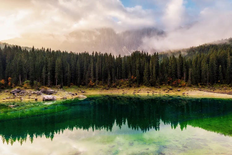 Misty Alpine Treasure - Dolomites by Daniel Gastager wall art