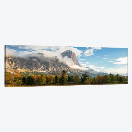 Fall Panorama At Passo Falzarego - Dolomites Canvas Print #DGG503} by Daniel Gastager Art Print