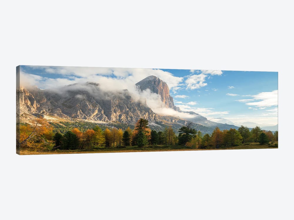 Fall Panorama At Passo Falzarego - Dolomites by Daniel Gastager 1-piece Art Print