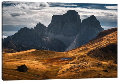Dramatic Mountain View In The Dolomites Canvas Art Print - Daniel Gastager