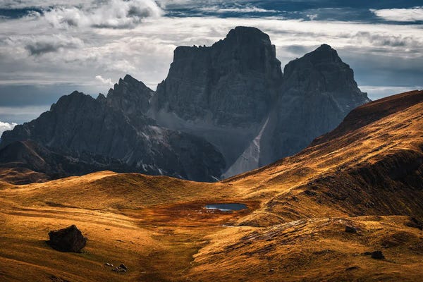 Daniel Gastager: Dramatic Mountain View In The Dolomites by Daniel Gastager