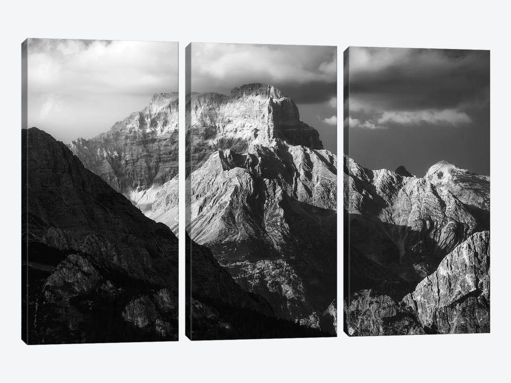 Moody Evening In The Dolomites by Daniel Gastager 3-piece Canvas Print