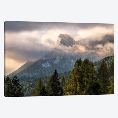 Misty Mountain View In The Dolomites Canvas Print #DGG506} by Daniel Gastager Canvas Wall Art