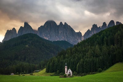 Stormy Clouds In The Mountains - Dolomites by Daniel Gastager canvas print