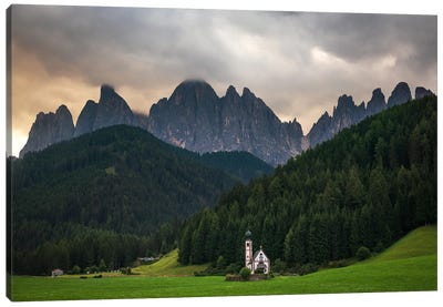 Stormy Clouds In The Mountains - Dolomites Canvas Art Print - Daniel Gastager