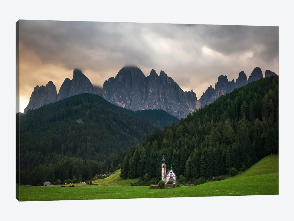 Stormy Clouds In The Mountains - Dolomites by Daniel Gastager 1-piece Canvas Art Print