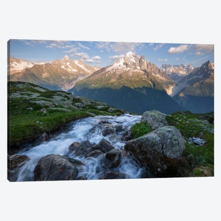 A Beautiful Summer Evening In The French Alps Canvas Print #DGG517} by Daniel Gastager Canvas Print