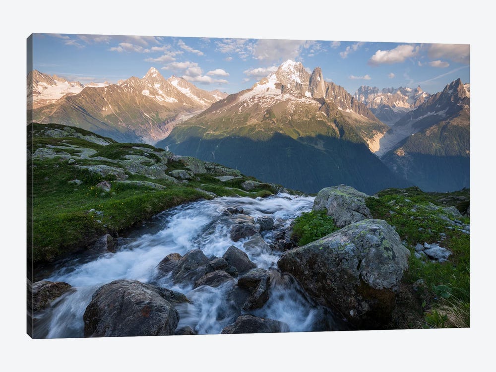 A Beautiful Summer Evening In The French Alps by Daniel Gastager 1-piece Canvas Art