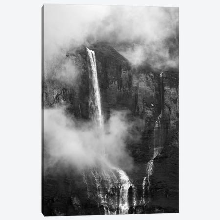 A Dramatic Waterfall View In The French Alps Canvas Print #DGG520} by Daniel Gastager Canvas Art Print