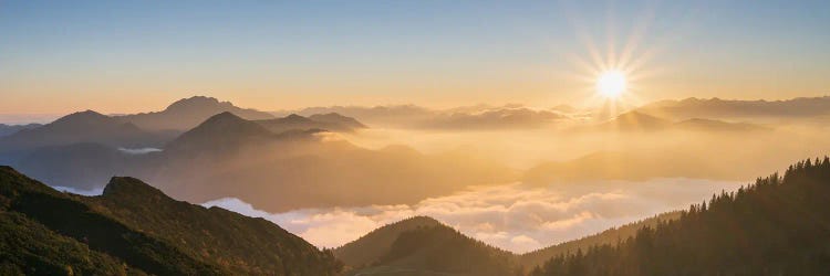 A Golden Fall Morning In The German Alps