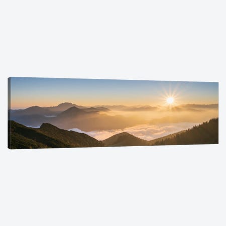 A Golden Fall Morning In The German Alps Canvas Print #DGG525} by Daniel Gastager Canvas Art