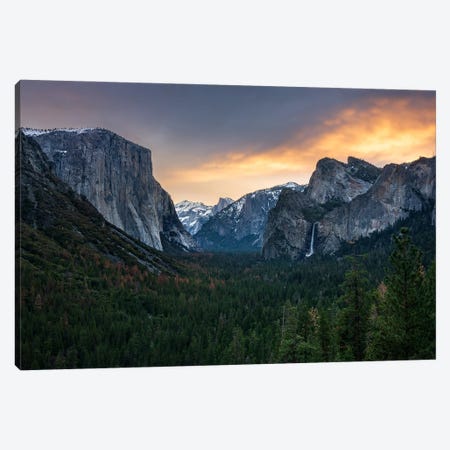A Dramatic Sunrise At Tunnel View - Yosemite National Park Canvas Print #DGG538} by Daniel Gastager Canvas Artwork