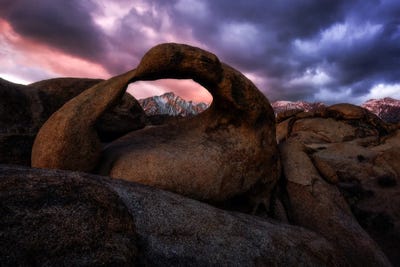 Moody Morning In The Alabama Hills - California by Daniel Gastager art print