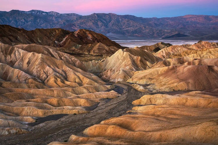 Dawn At The Badlands Of Death Valley - California