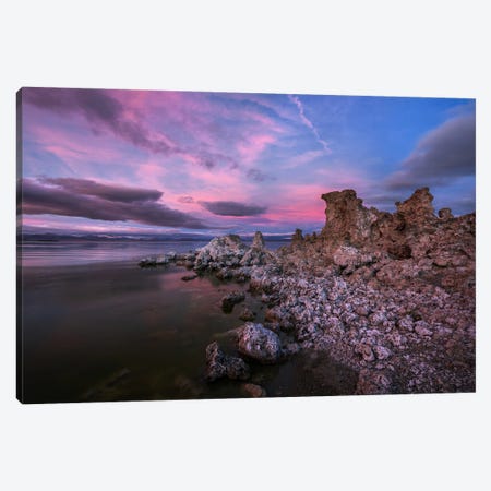 Colorful Sunnset At Mono Lake - California Canvas Print #DGG541} by Daniel Gastager Art Print