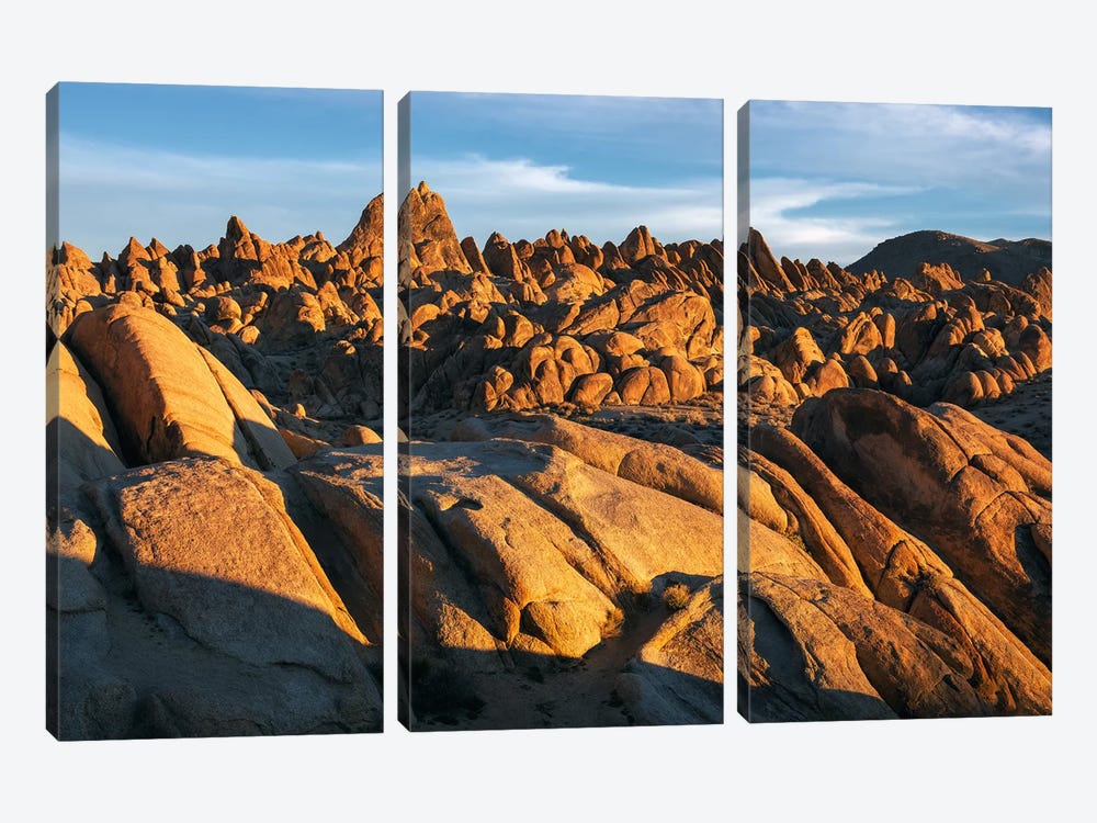 Golden Light In The Alabama Hills - California by Daniel Gastager 3-piece Canvas Wall Art