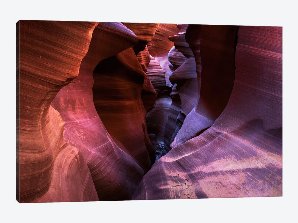 Colorful View - Antelope Canyon In Arizona by Daniel Gastager 1-piece Canvas Print