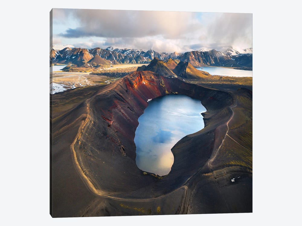 An Icelandic Highland Lake From Above by Daniel Gastager 1-piece Art Print