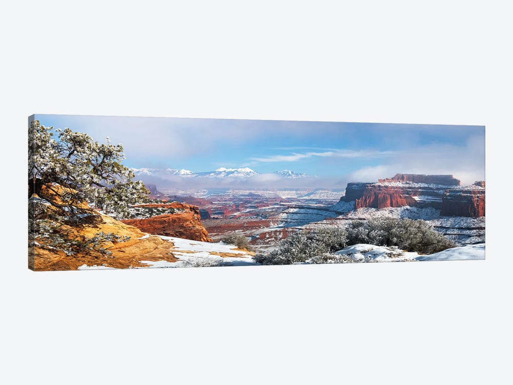 A Misty Winter Day In Canyonlands National Park by Daniel Gastager 1-piece Canvas Print