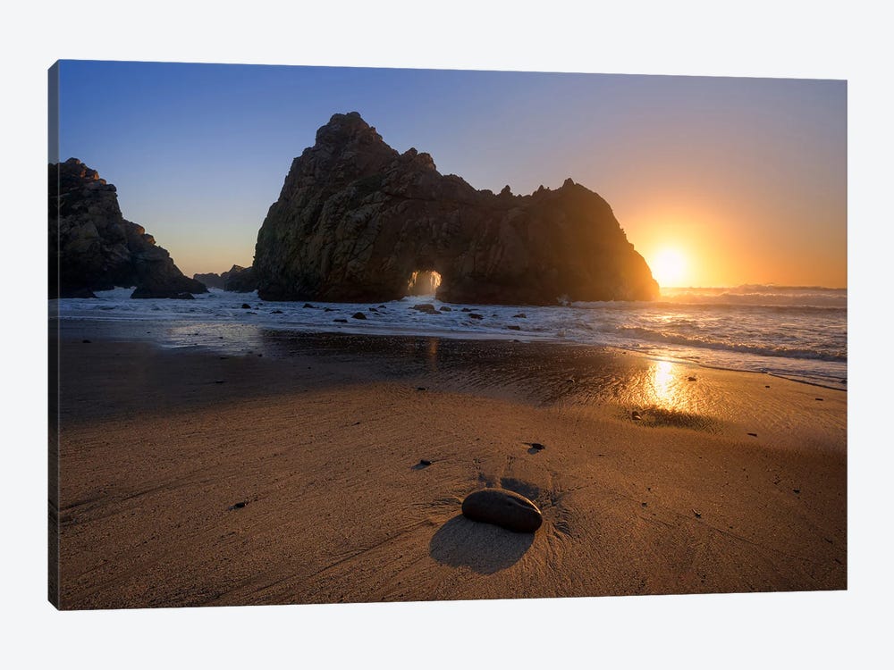 Golden Sunset At The Coast Of Big Sur State Park by Daniel Gastager 1-piece Canvas Wall Art