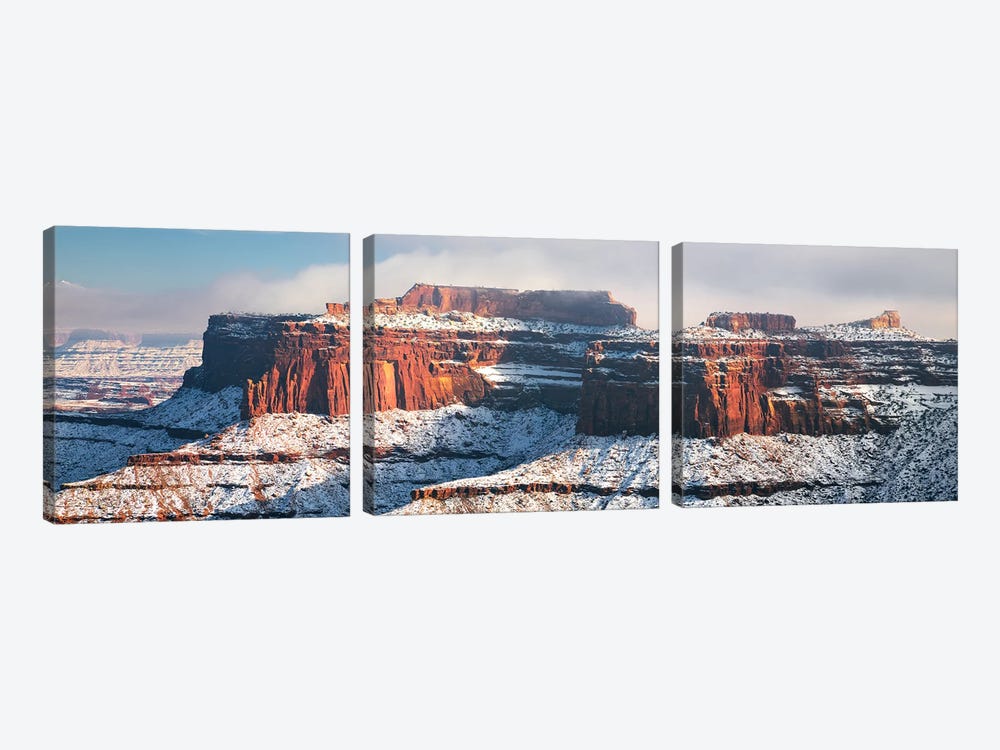 Winter In The High Desert - Utah by Daniel Gastager 3-piece Canvas Wall Art
