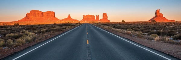 Driving Into The Sunset - Utah