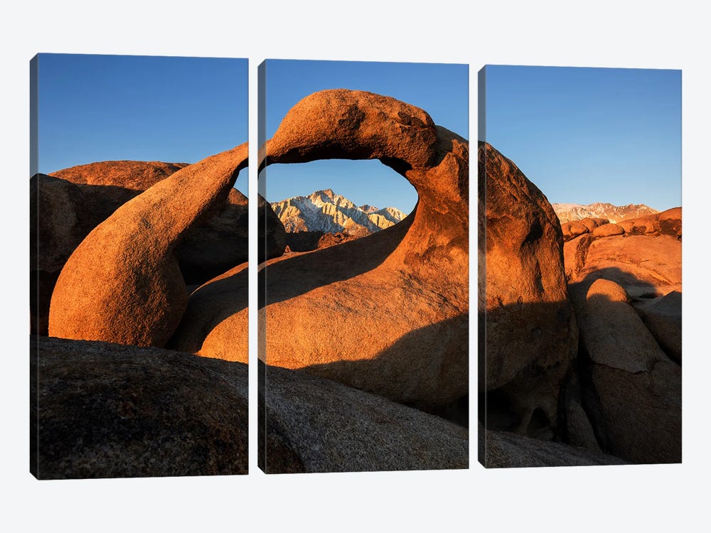 A Sunny Morning In The Alabama Hills - California by Daniel Gastager 3-piece Canvas Art Print