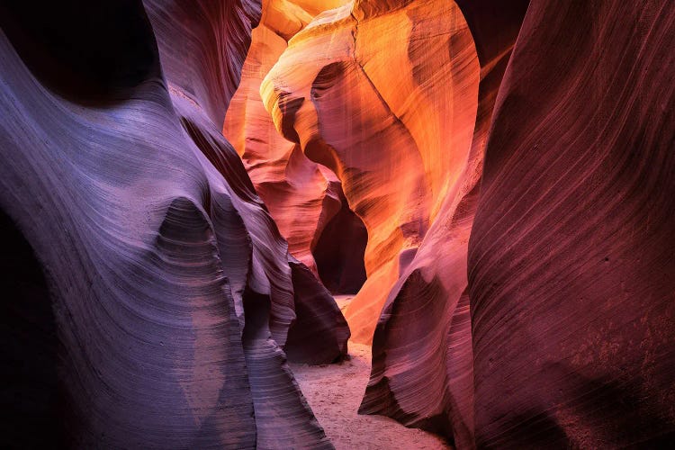 Colorful Path Thrugh Antelope Canyon - Arizona