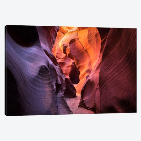 Colorful Path Thrugh Antelope Canyon - Arizona Canvas Print #DGG558} by Daniel Gastager Canvas Artwork