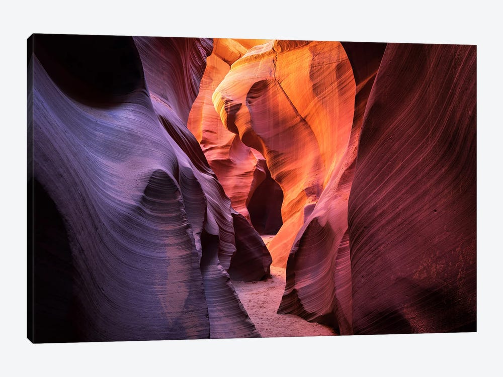 Colorful Path Thrugh Antelope Canyon - Arizona by Daniel Gastager 1-piece Canvas Art Print