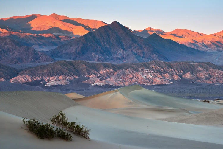 Sunset At Mesquite Sand Dunes - Death Valley National Park