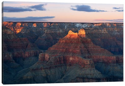 Last Light At Grand Canyon National Park - Arizona Canvas Art Print - Grand Canyon National Park Art