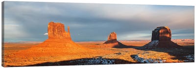 Monument Valley Sunset Panorama - Utah Canvas Art Print - Daniel Gastager