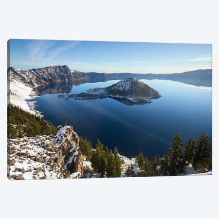A Sunny Winter Morning At Crater Lake National Park - Oregon Canvas Print #DGG564} by Daniel Gastager Canvas Art