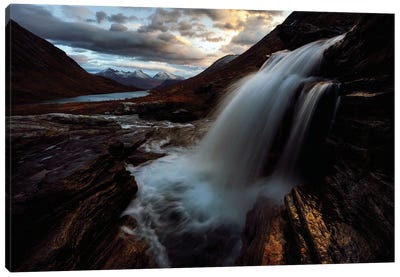 The Magic Of Norway Canvas Art Print - Waterfall Art