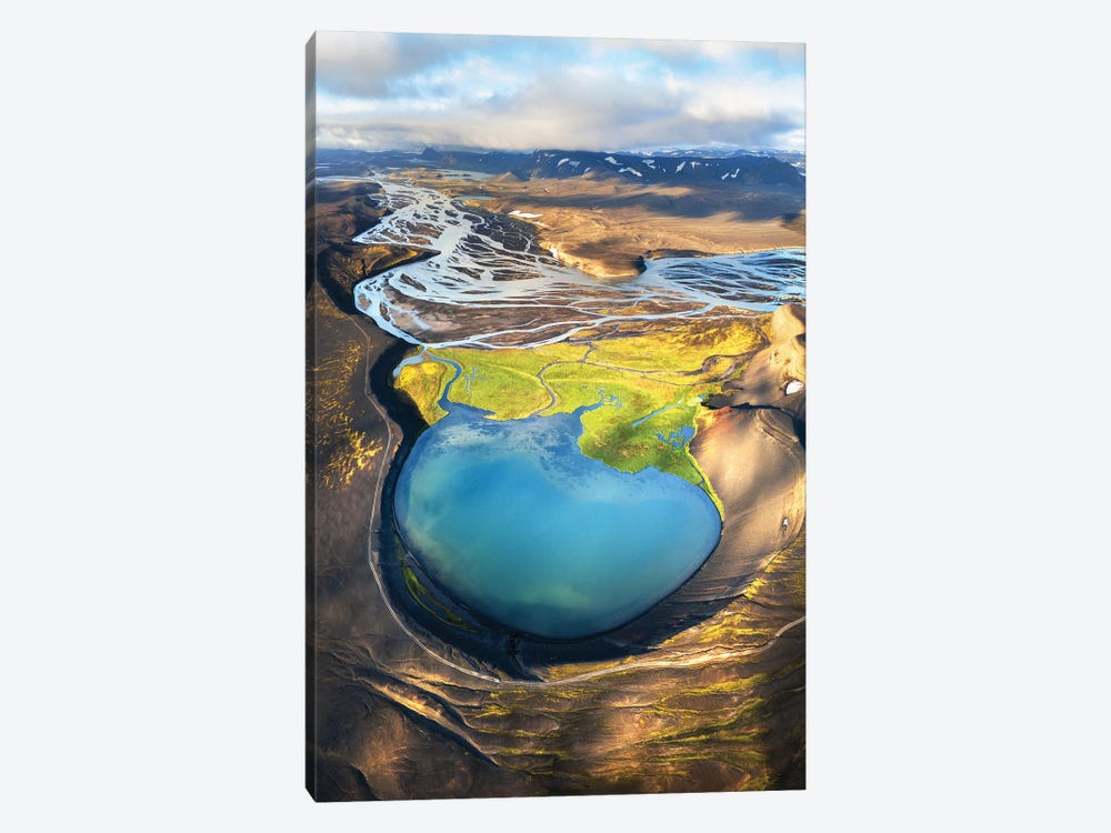 Golden Sunlight In The Highlands Of Iceland by Daniel Gastager 1-piece Canvas Art