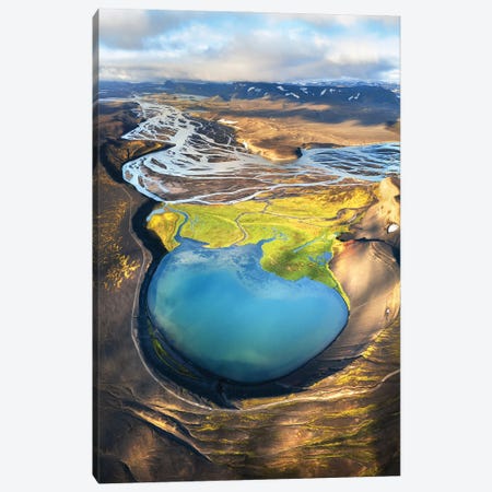 Golden Sunlight In The Highlands Of Iceland Canvas Print #DGG59} by Daniel Gastager Canvas Artwork