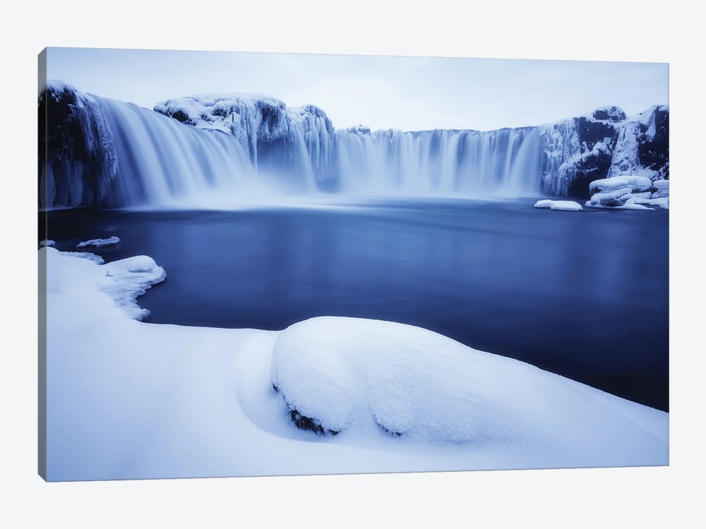 Perfect Winter Conditions At Godafoss by Daniel Gastager 1-piece Art Print