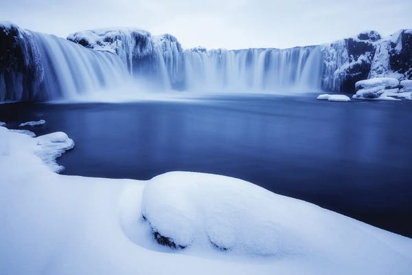 Iceland: Perfect Winter Conditions At Godafoss by Daniel Gastager