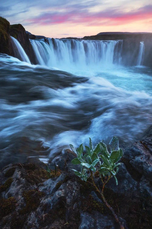 A Summer Evening At Godafoss