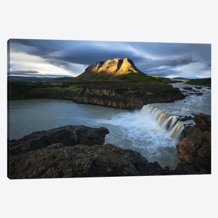 A Moody Summer Evening In Iceland Canvas Print #DGG66} by Daniel Gastager Canvas Wall Art
