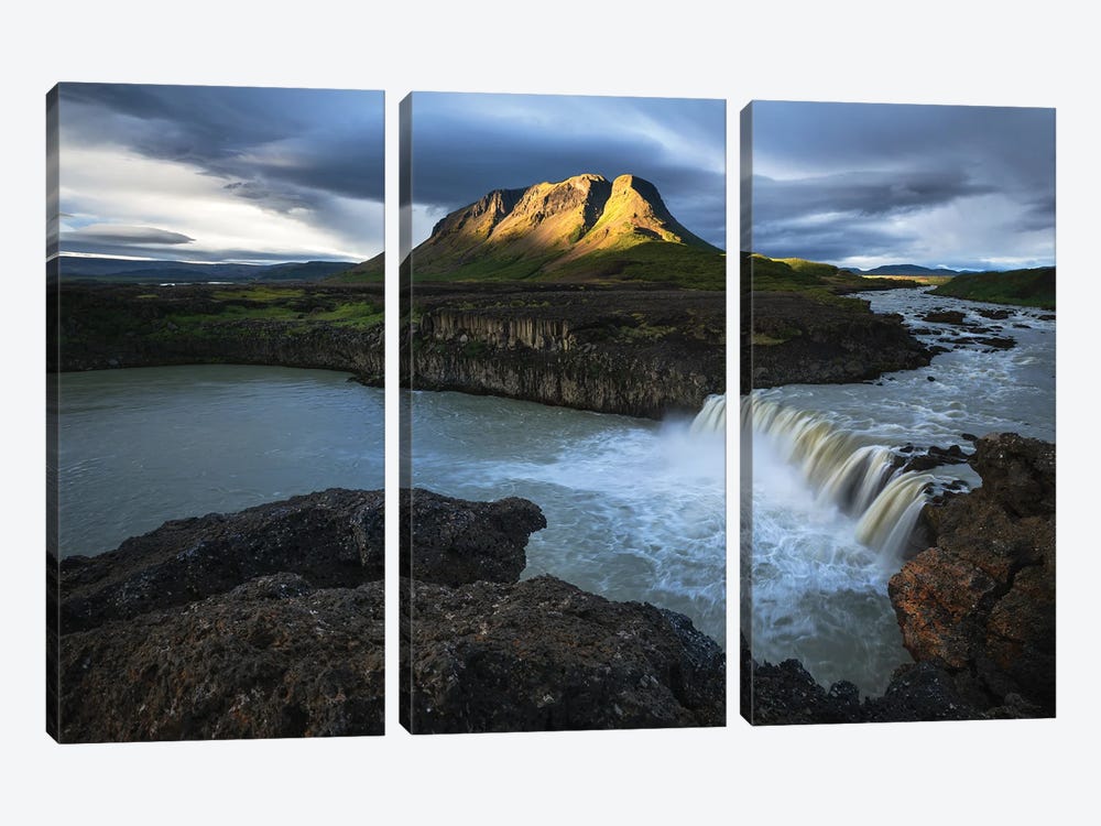 A Moody Summer Evening In Iceland by Daniel Gastager 3-piece Canvas Wall Art