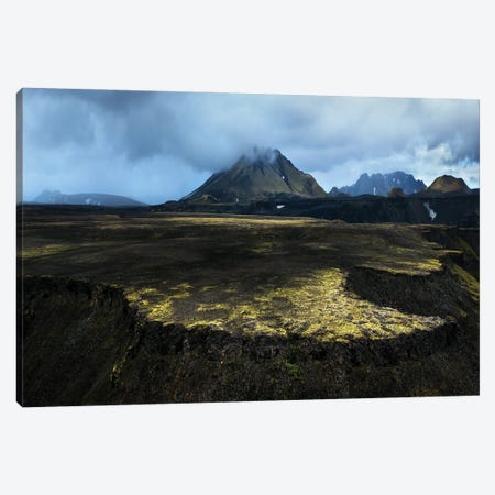 Moody View In The Icelandic Highlands Canvas Print #DGG67} by Daniel Gastager Canvas Wall Art